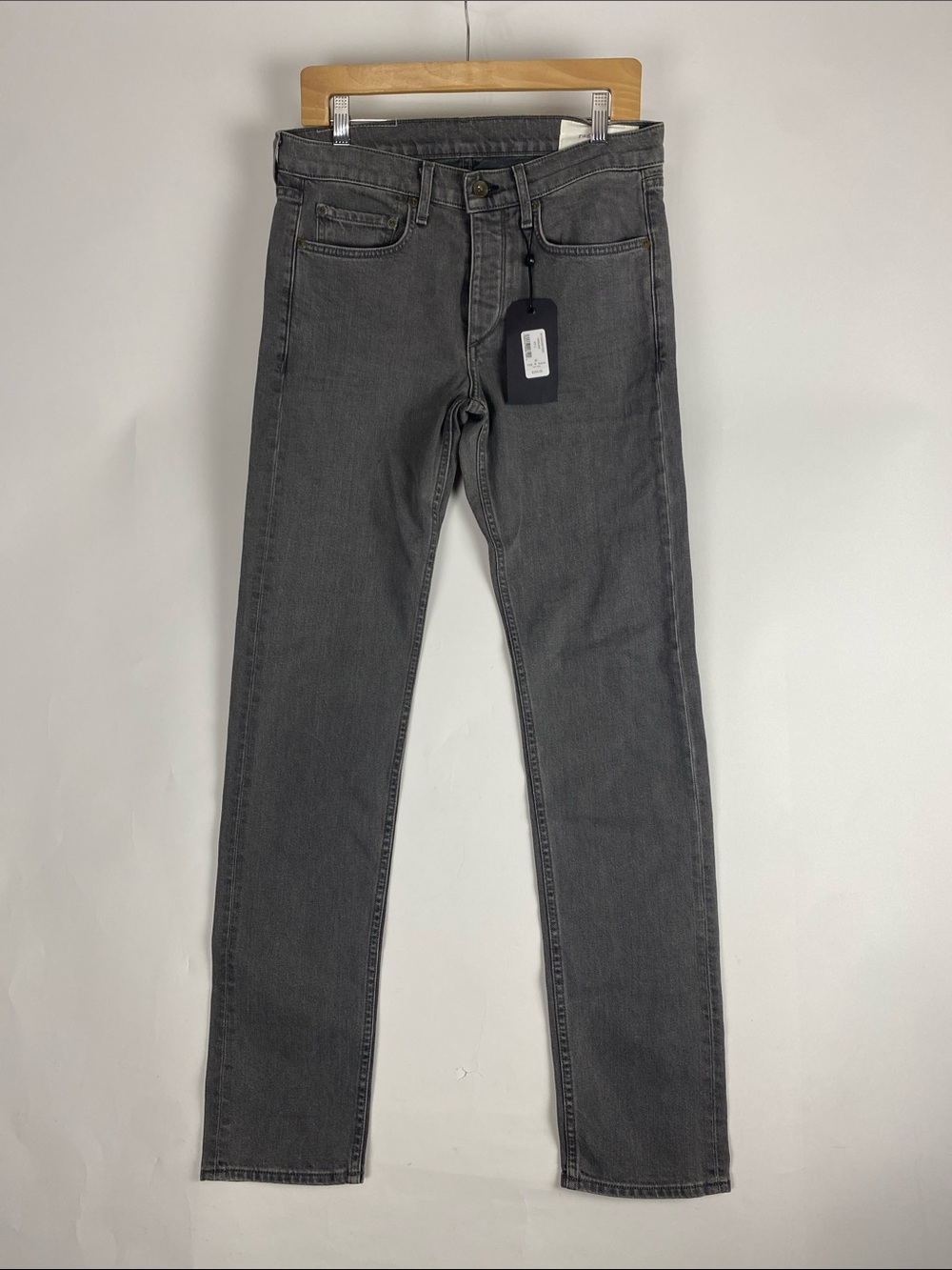NEW Rag & Bone Fit 2 Slim Denim Jeans Mens Gray Size 30